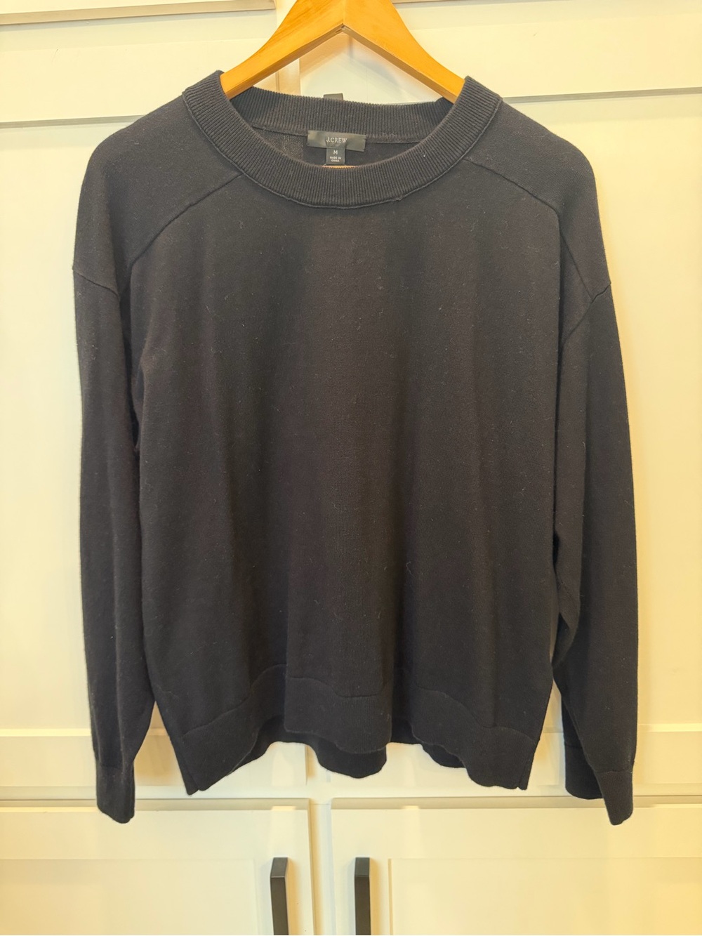 J. Crew Black Crewneck Sweater